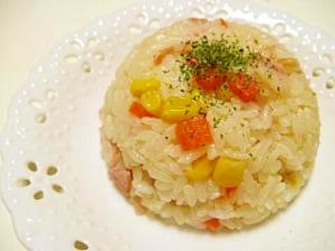 炊飯器でピラフ♪